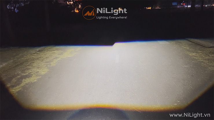 Bi Led Pha NiLight A10 mặt cắt Cos đậm, sắc nét